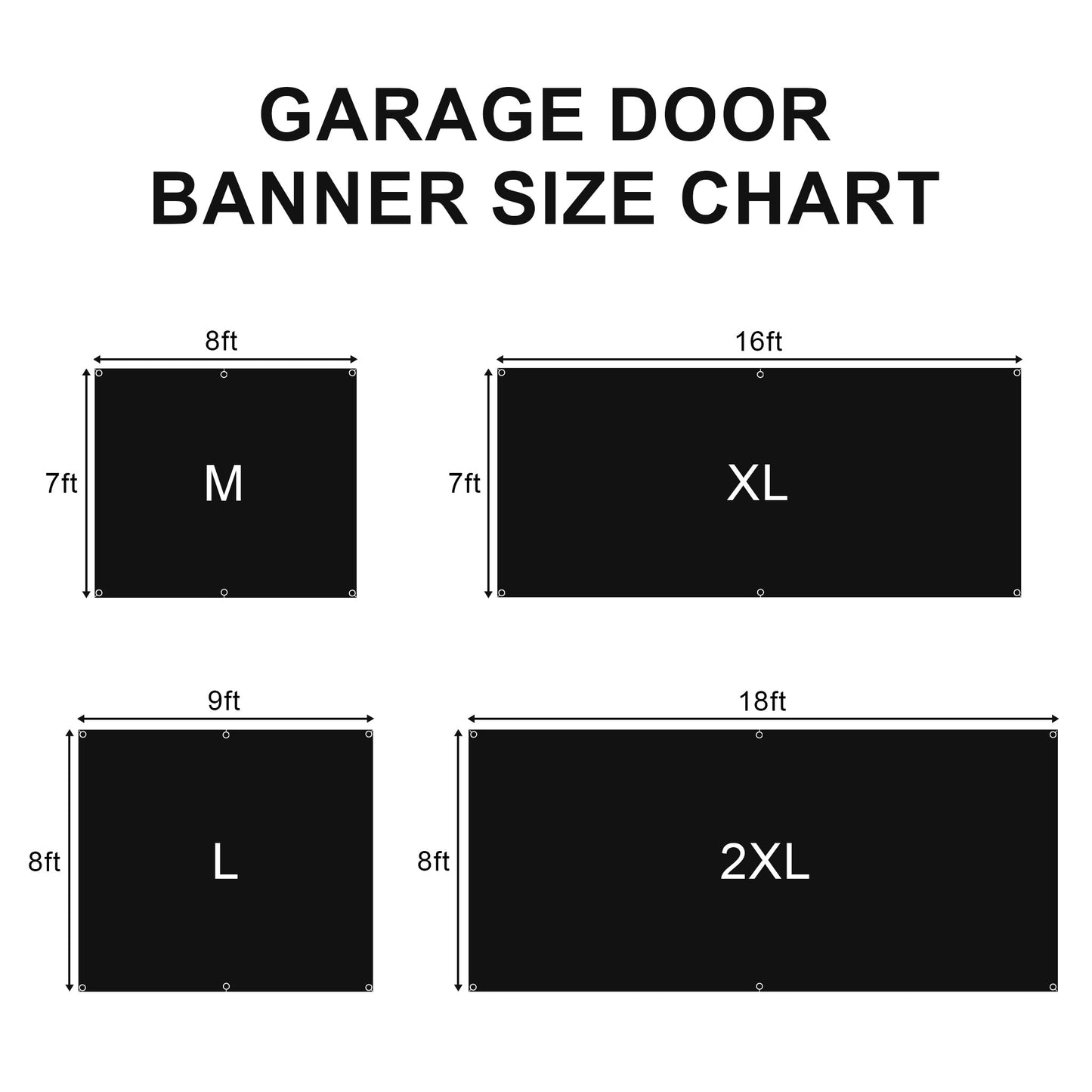 Golden Queens Garage Door Banner GFTOHD14452