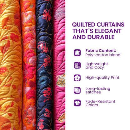 African Sunlight Quilted Curtains GFTOMA8800
