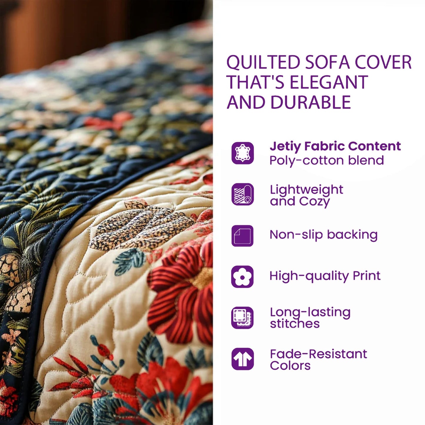 Melanin Quilted Sofa Cover GFTONT4850
