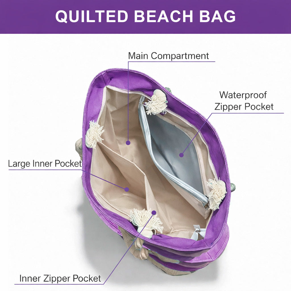 Melanin Queen Quilted Beach Bag GFTOTG3051