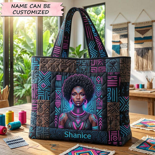 Neon Power Queen Quilted Tote Bag QTCUZ GFTOHD14533