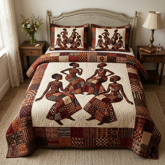 Tribal Grace 3-Piece Quilted Bedding Set GFTOHD14665