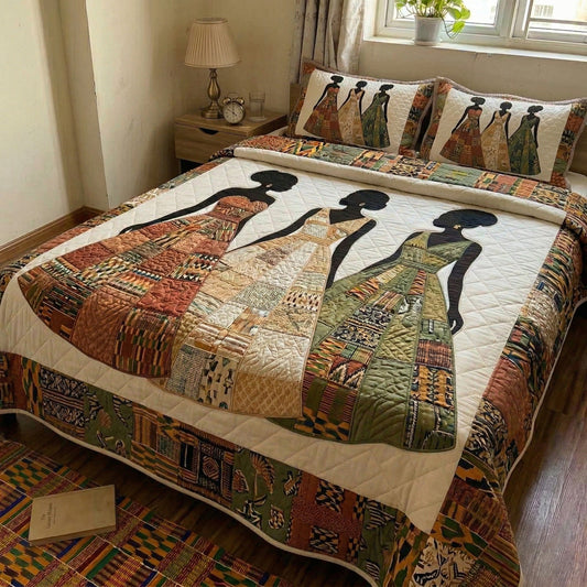 Ancestral Threads 3-Piece Quilted Bedding Set GFTOHD14667