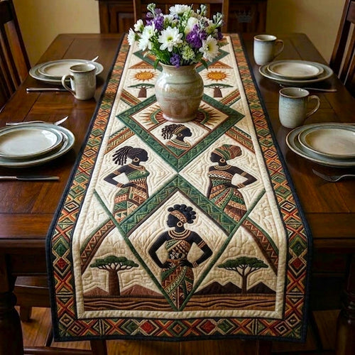 Tribal Elegance Quilted Table Runner GFTOHD14670
