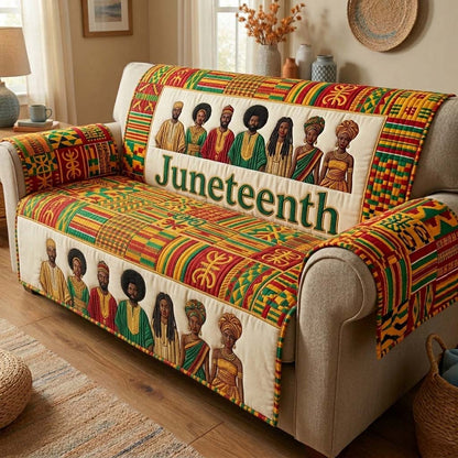 Unity Juneteenth Quilted Sofa Cover GFTOHD14691