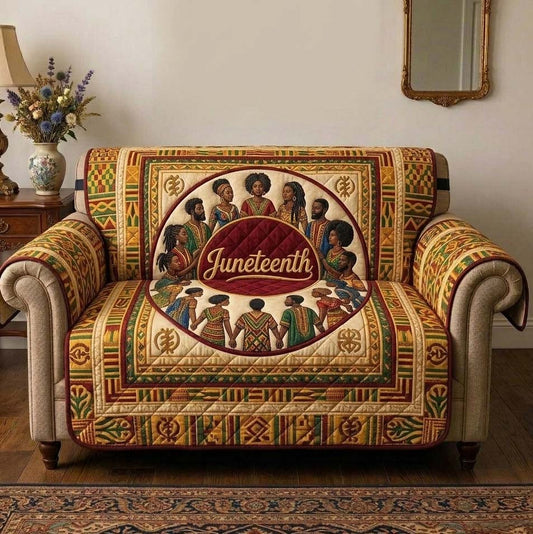 Juneteenth Circle Quilted Sofa Cover GFTOHD14694