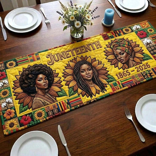 Lion Unity Strength Quilted Table Runner GFTOHD14826