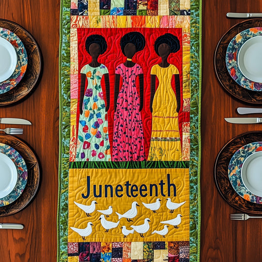 Juneteenth Quilted Table Runner GFTOHD7101