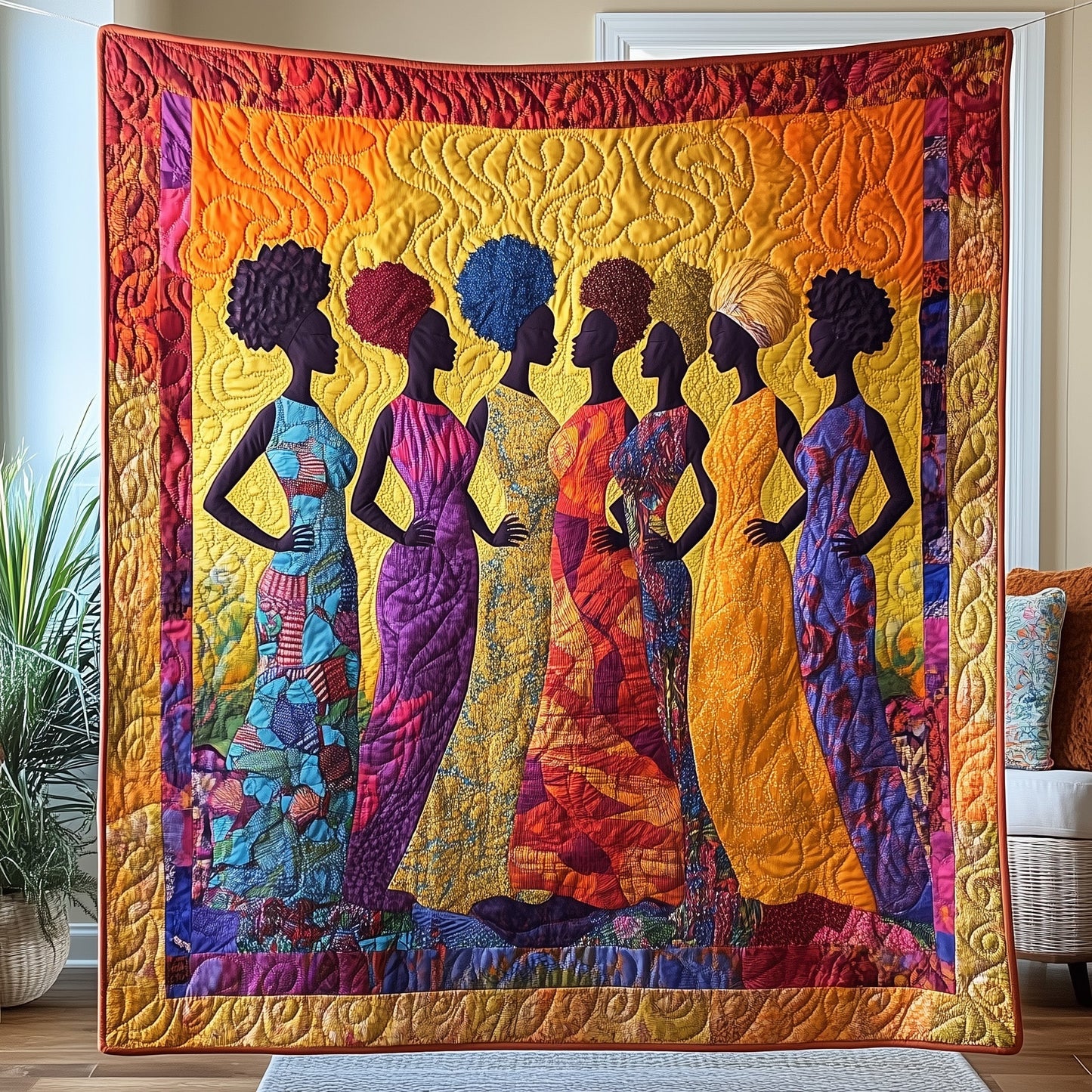 Juneteenth Queens Quilted Blanket GFTOHD7348