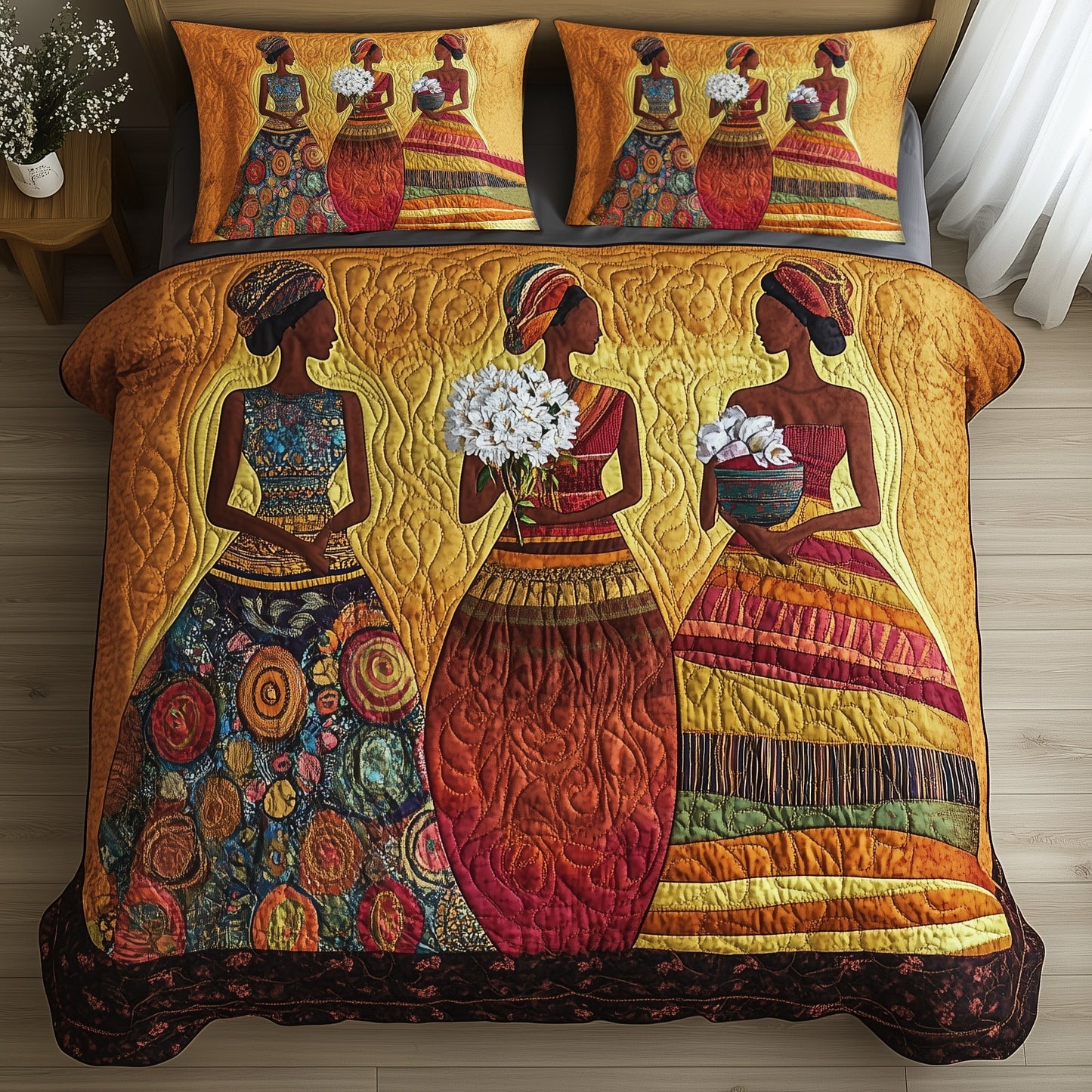 Queens of the Horizon 3-Piece Quilted Bedding Set GFTOHD7975