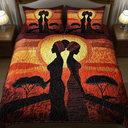 Queens of the Savanna 3-Piece Quilted Bedding Set GFTOHD7983