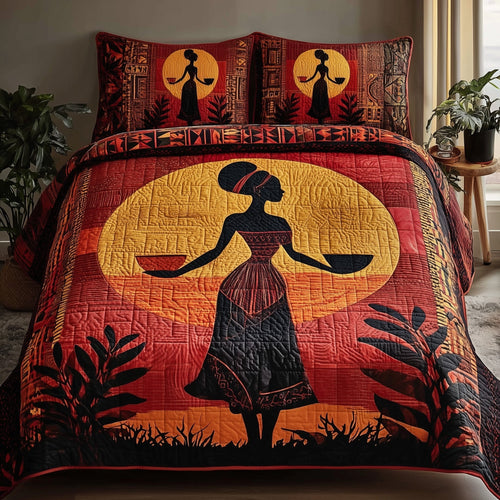 Golden Queens 3-Piece Quilted Bedding Set GFTOHD8697