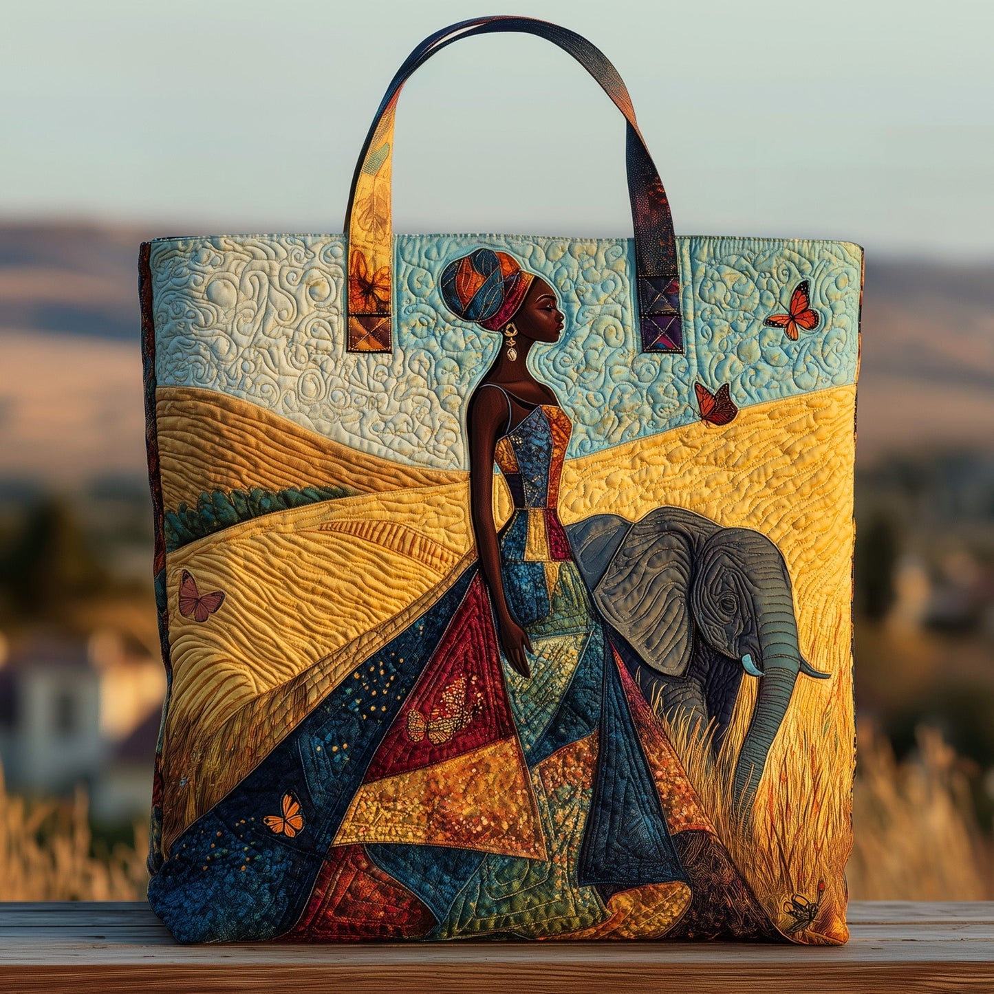 Golden Queens Quilted Tote Bag GFTOHD8705