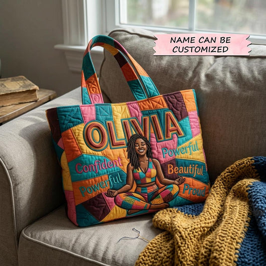 Majestic Melanin Quilted Tote Bag QTCUZ GFTOMA10501