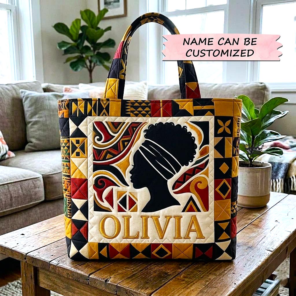 Royal Glow Quilted Tote Bag QTCUZ GFTOMA10530