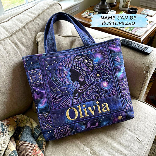 Majestic Melanin Quilted Tote Bag QTCUZ GFTOMA10532