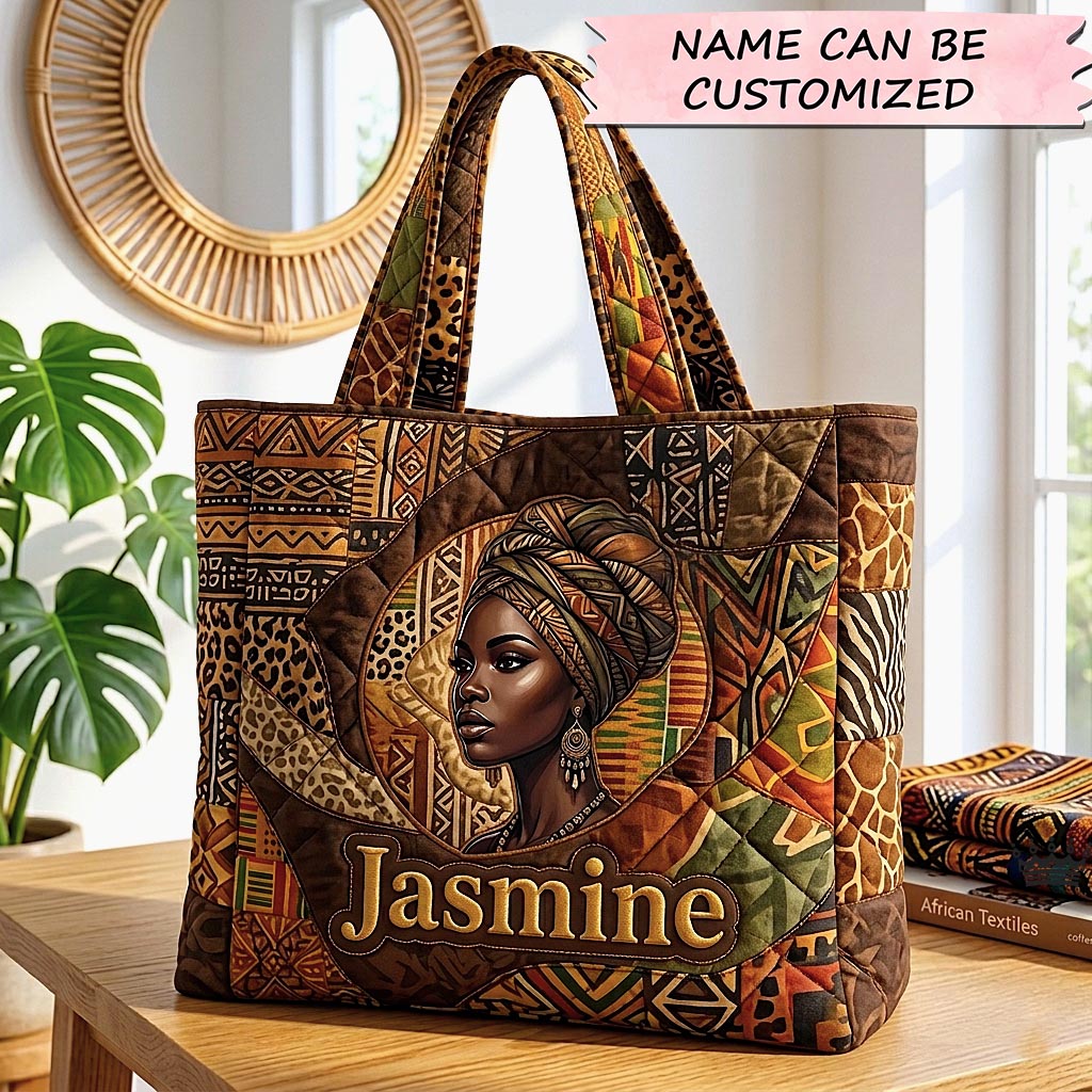 Golden Queen Quilted Tote Bag QTCUZ GFTOMA10582