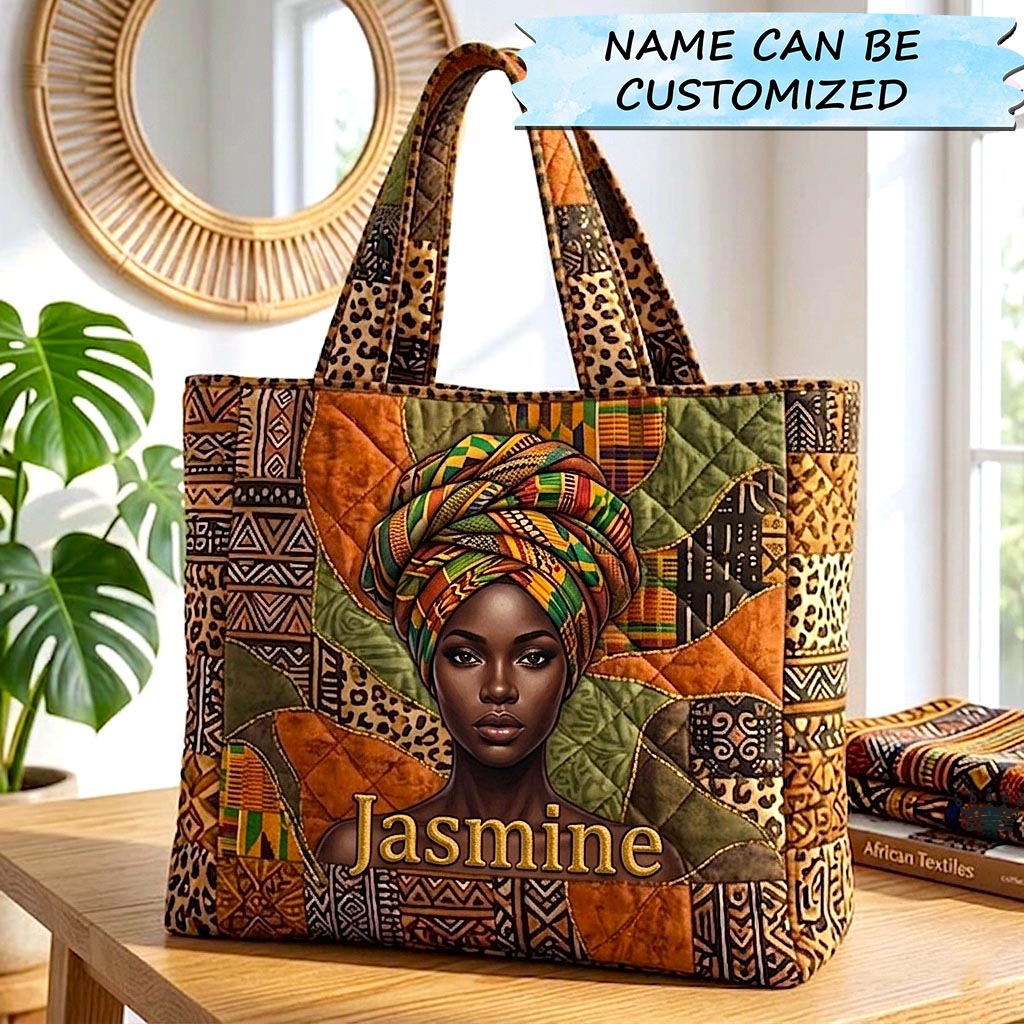 Golden Queen Quilted Tote Bag QTCUZ GFTOMA10585