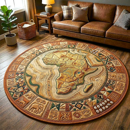 African Heritage Quilted Round Mat GFTOMA10758