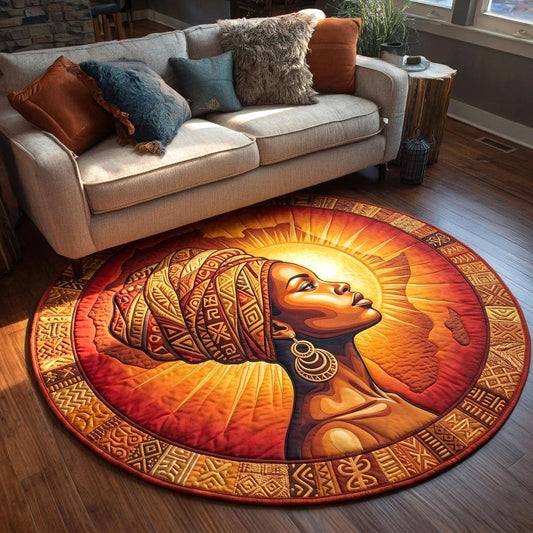 African Heritage Quilted Round Mat GFTOMA10759