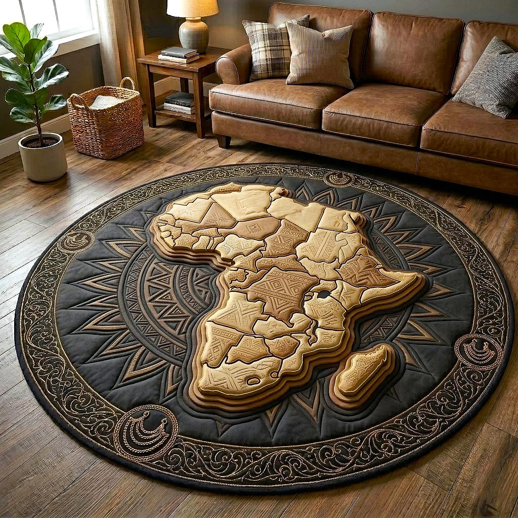 African Heritage Quilted Round Mat GFTOMA10761