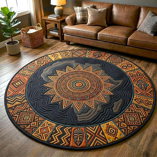 African Heritage Quilted Round Mat GFTOMA10762