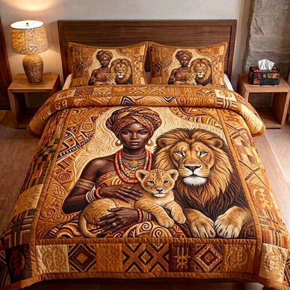 African Heritage 3-Piece Quilted Bedding Set GFTOMA10770