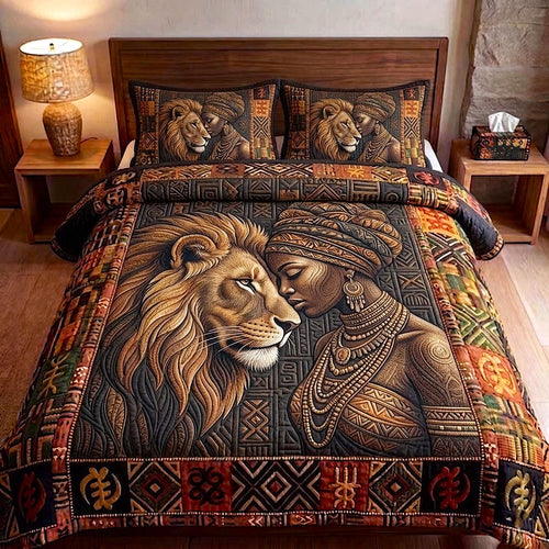 African Heritage 3-Piece Quilted Bedding Set GFTOMA10771