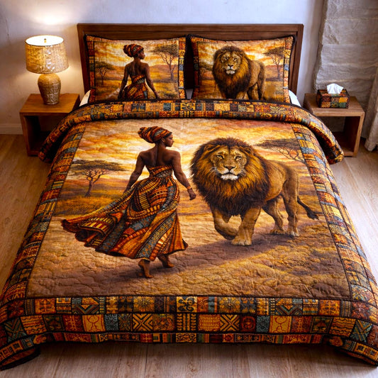 Melanin Pride 3-Piece Quilted Bedding Set GFTOMA10772