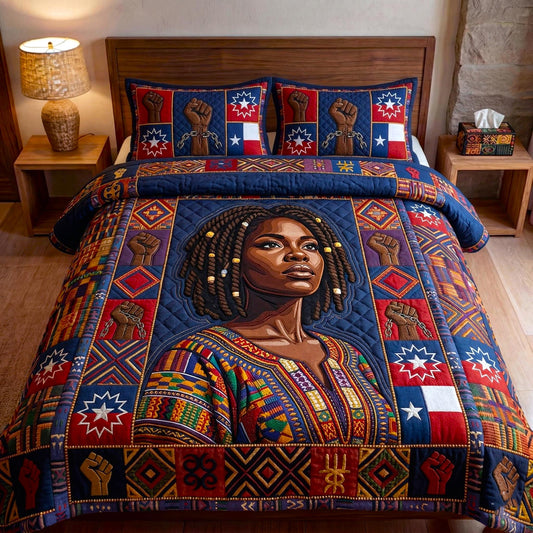 Freedom Roots 3-Piece Quilted Bedding Set GFTOMA10776
