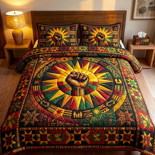 Juneteenth 3-Piece Quilted Bedding Set GFTOMA10780