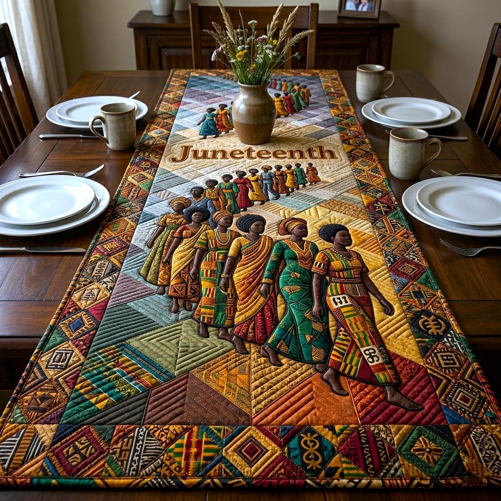 Juneteenth Quilted Table Runner GFTOMA10786