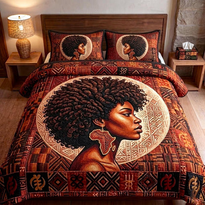 African Heritage 3-Piece Quilted Bedding Set GFTOMA10808