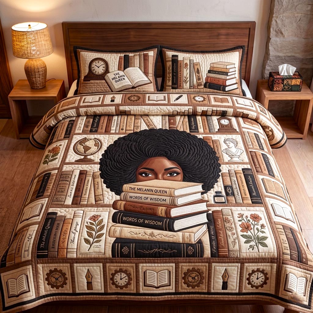 Melanin Pride 3-Piece Quilted Bedding Set GFTOMA10809