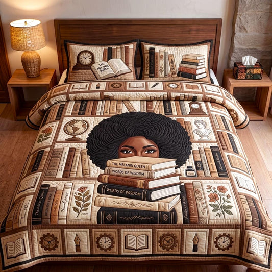 Melanin Pride 3-Piece Quilted Bedding Set GFTOMA10809