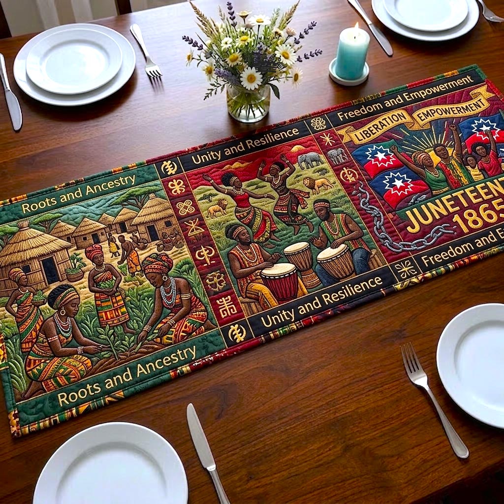 Freedom Roots Quilted Table Runner GFTOMA10813