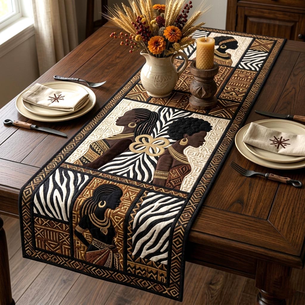 Cultural Rhythm Quilted Table Runner GFTOMA10821