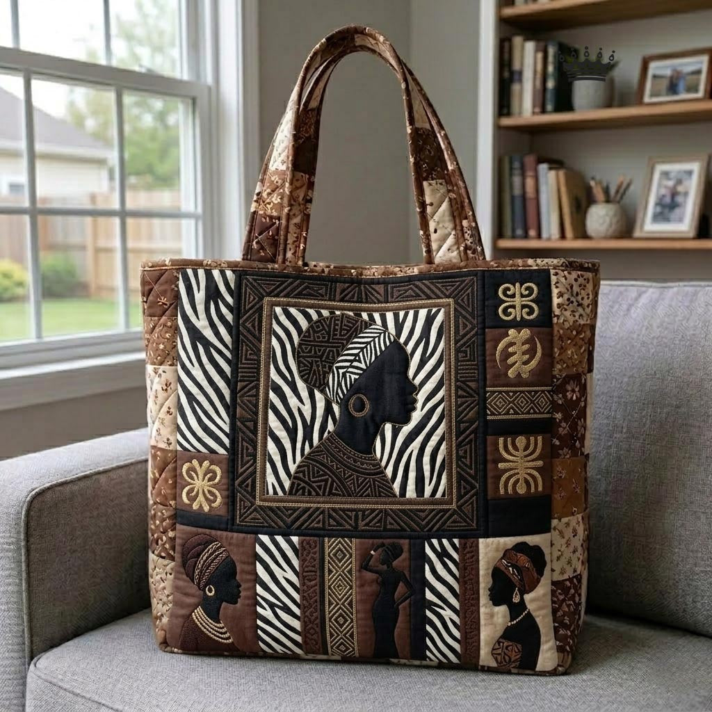 Melanin Culture Quilted Tote Bag GFTOMA10839
