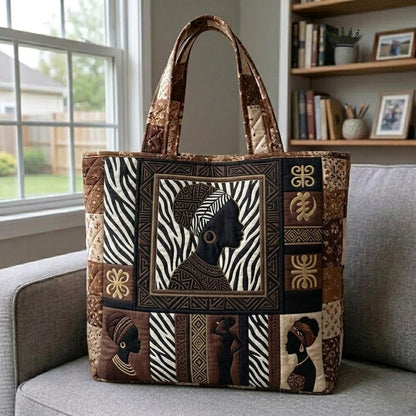 Melanin Culture Quilted Tote Bag GFTOMA10839