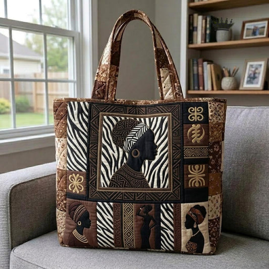 Melanin Culture Quilted Tote Bag GFTOMA10839