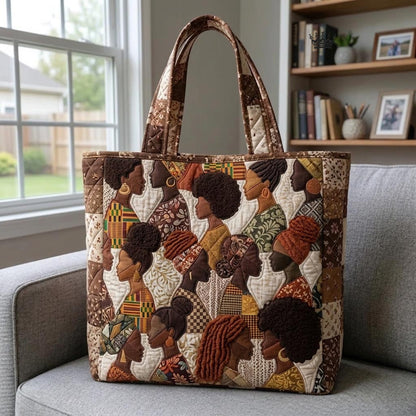 Melanin Pride Quilted Tote Bag GFTOMA10841