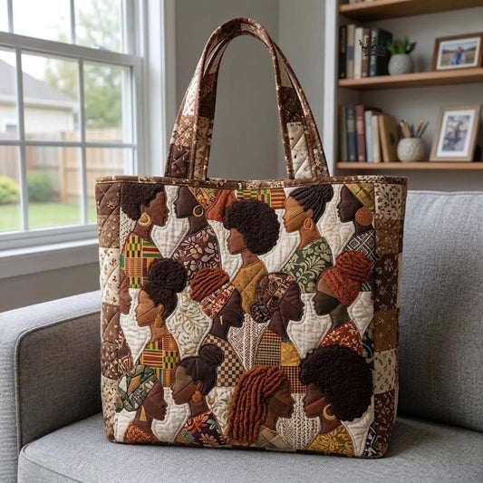 Melanin Pride Quilted Tote Bag GFTOMA10841