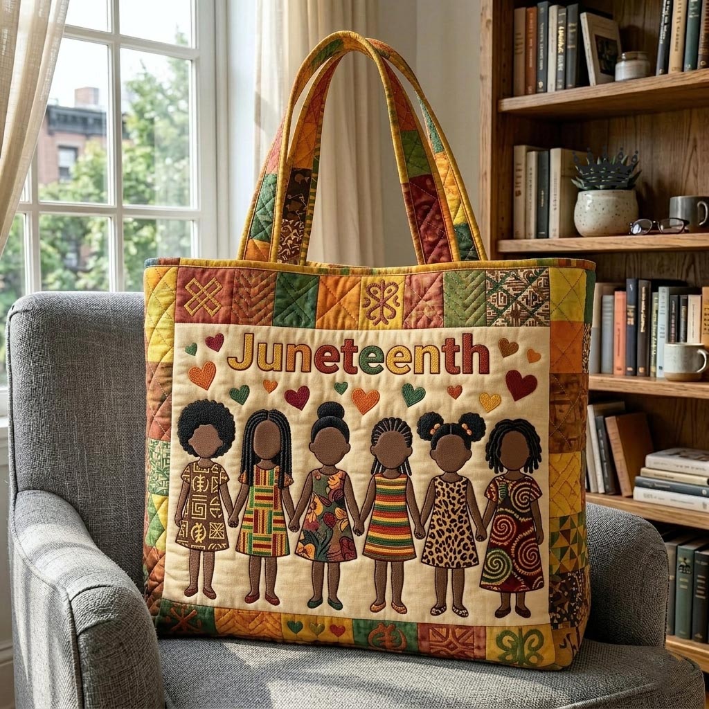 Juneteenth Quilted Tote Bag GFTOMA10842