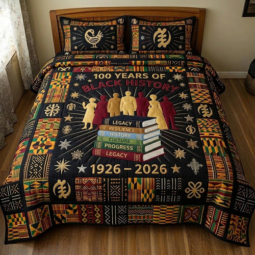 100 Years of Excellence 3-Piece Quilted Bedding Set GFTOMA10880