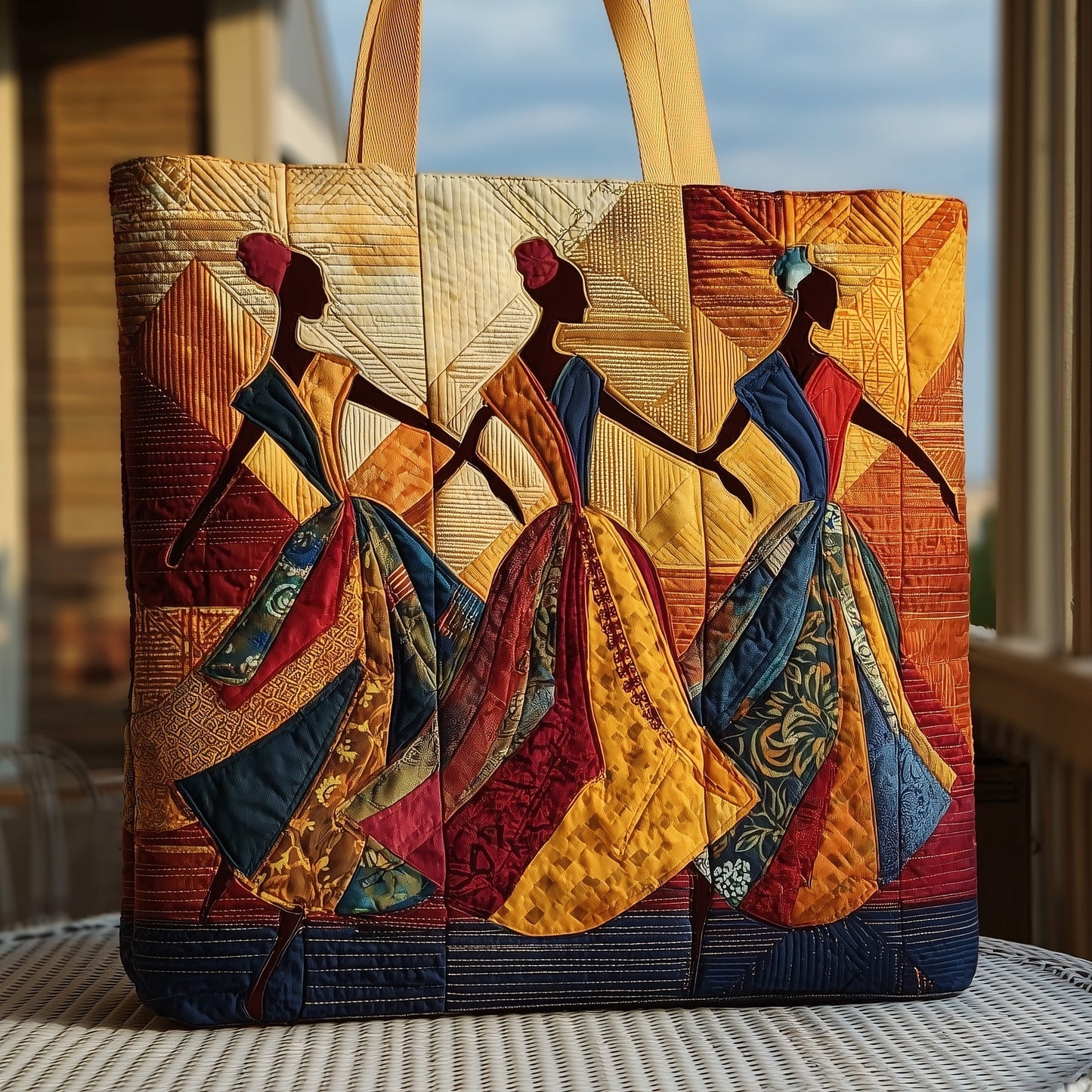 Golden Queens Quilted Tote Bag GFTOMA1617