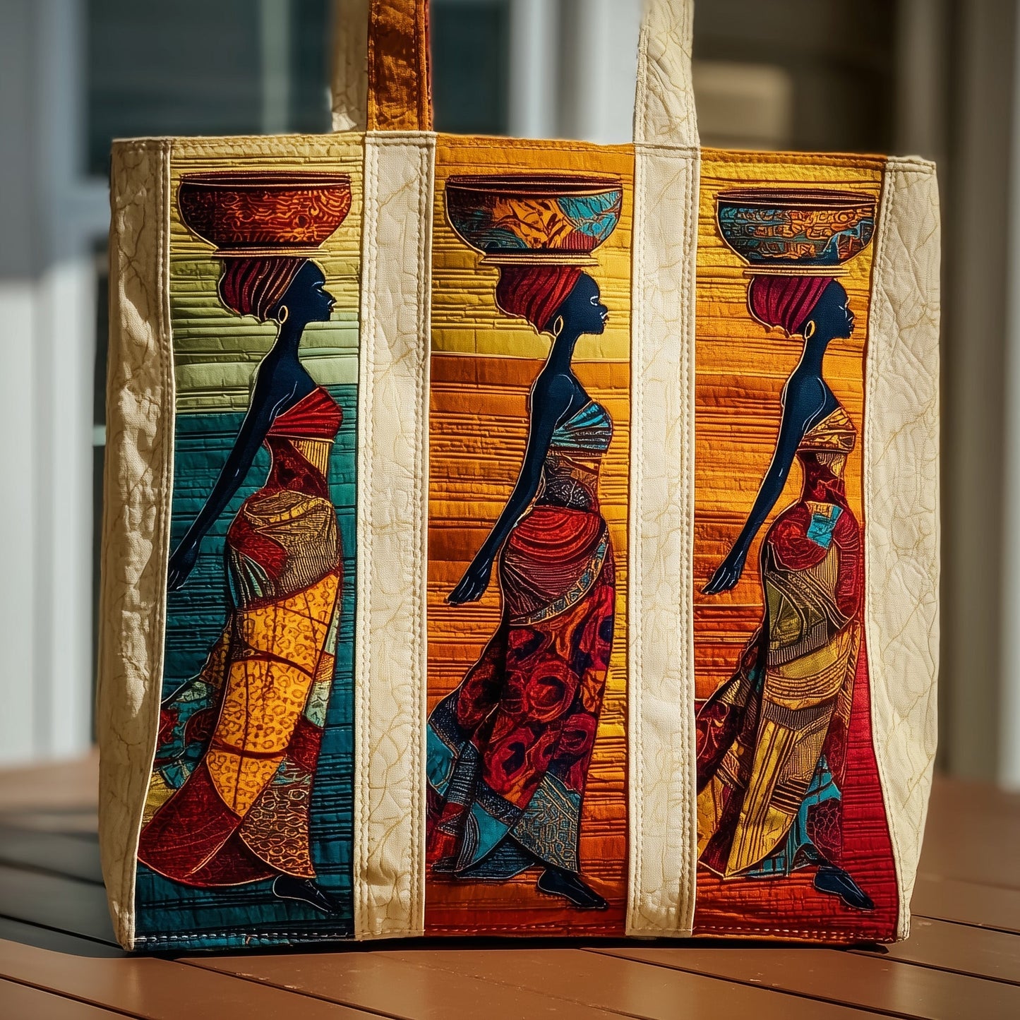 Golden Queens Quilted Tote Bag GFTOMA1620