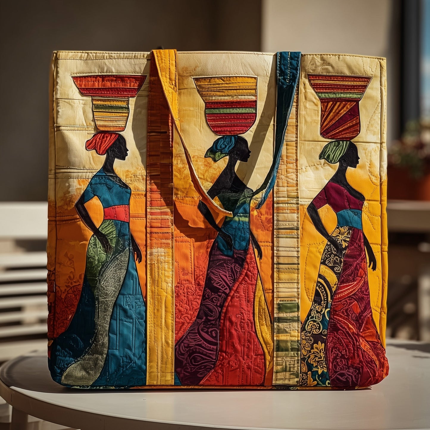 Golden Queens Quilted Tote Bag GFTOMA1621