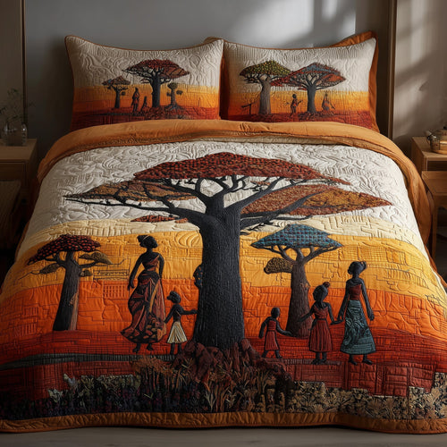 African Dream 3-Piece Quilted Bedding Set GFTOMA1624