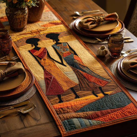 Golden Queens Quilted Table Runner GFTOMA1680