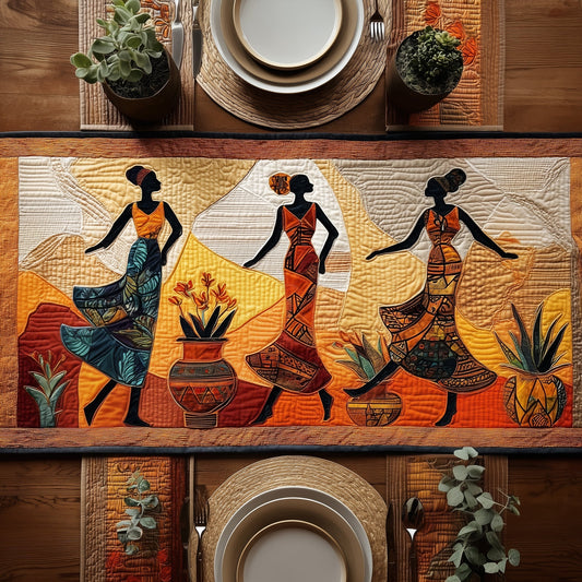 Golden Queens Quilted Table Runner GFTOMA1682